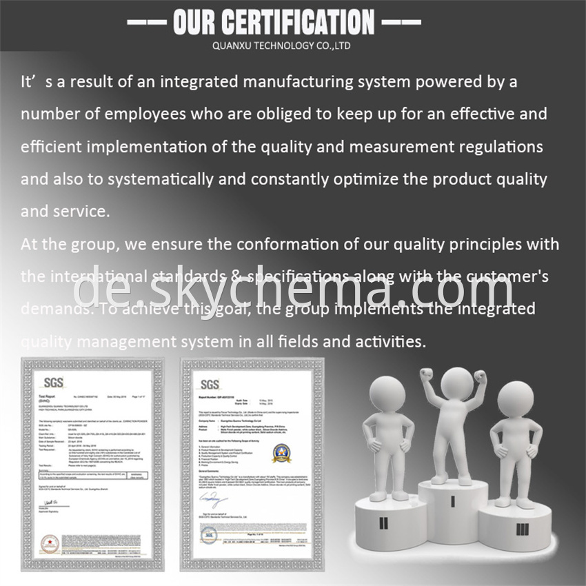 Our Certification 2